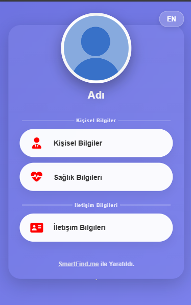 Screen showing owner information after a scan